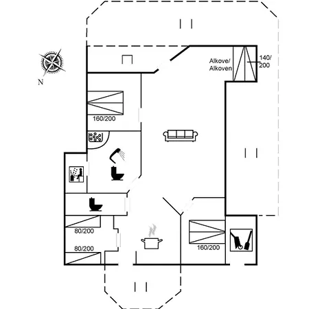 Tatil Evi Tjakko - 900m From The Sea By Interhome *